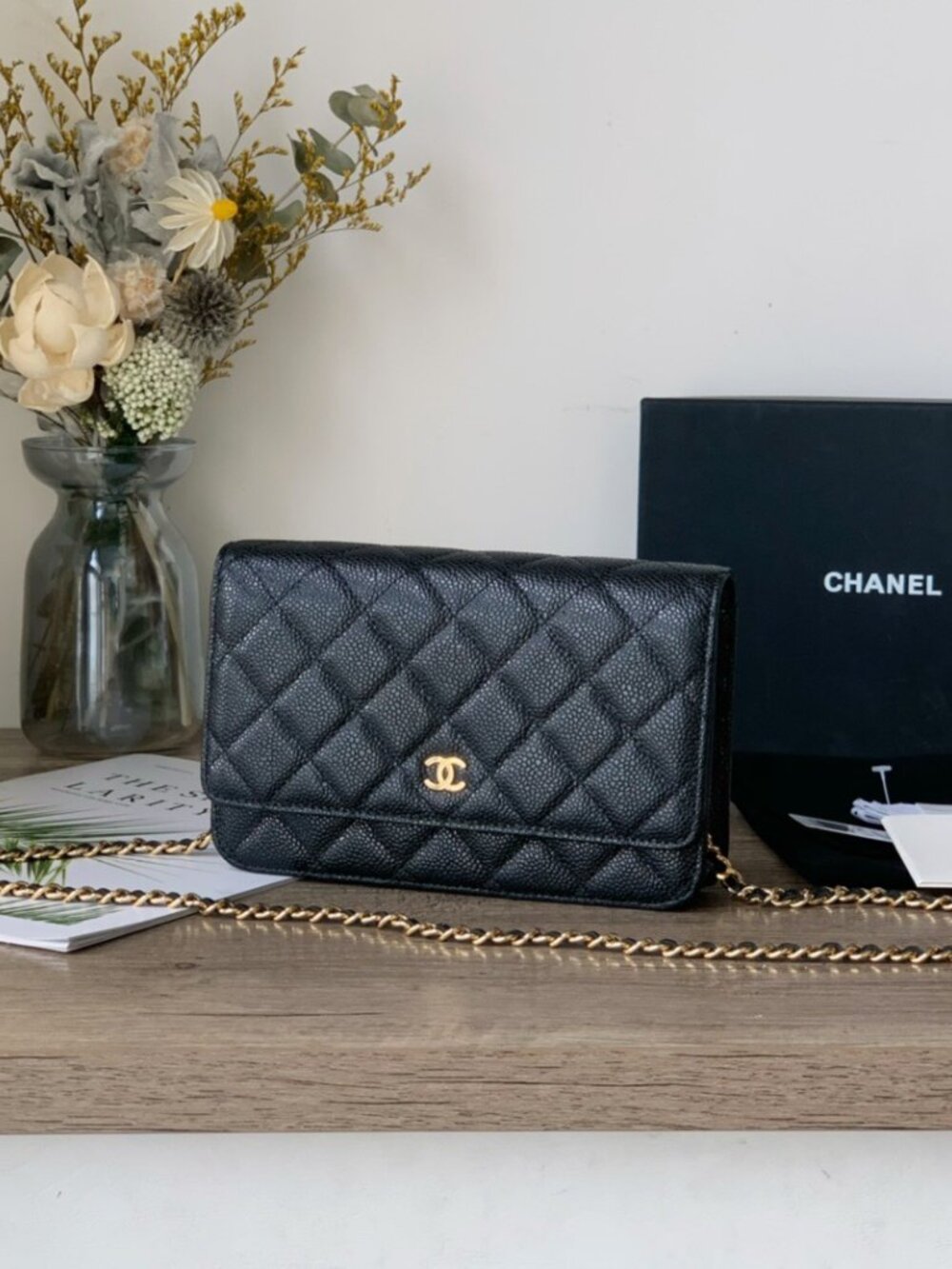 ⭐️Chanel Wallet On Chain Quilted Lambskin Black